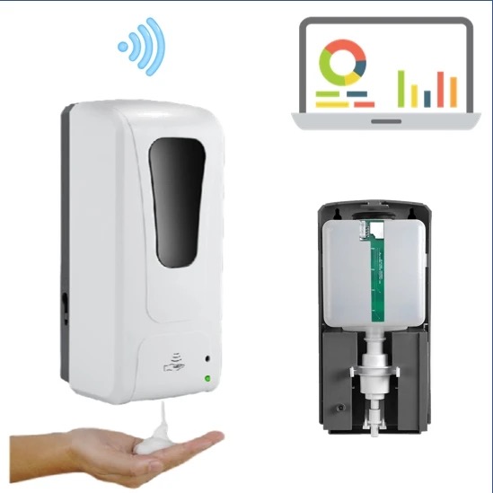 smart soap level monitoring soap dispenser